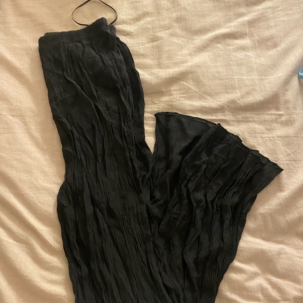 Black cover up pants